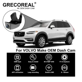 Compatible For Volvo XC60 XC90 XC40 Polestar 2 S60 S90 S80 V40 V60 V90 V70 XC70 Dash Cam Dashcam Car Dash Camera 4K Wifi Front and Rear OEM Auto DVR