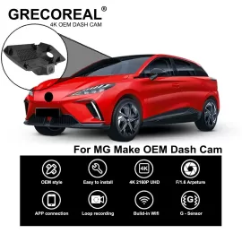 For MG 5 4 MG5 MG4 EV Dash Cam Dashcam Car Dash Camera 4K Wifi Front and Rear OEM Plug Play Auto Automatic Car DVR