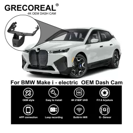 Compatible For BMW I Chassis i3 i4 i7 iX iX3 iX1 U11 U12 Dash Cam Dashcam Car Dash Camera 4K Wifi Front and Rear OEM Plug Play Auto Car DVR