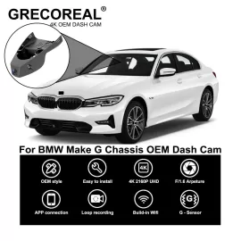 Compatible For BMW G Chassis X1 X2 X3 X4 X5 X6 X7 Series 2 3 4 5 6 7 8 Dash Cam Dashcam Car Dash Camera 4K Wifi Front and Rear OEM Auto DVR